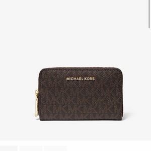 Michael Kors Small Logo and Leather Wallet